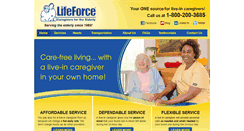 Desktop Screenshot of lifeforceeldercare.com
